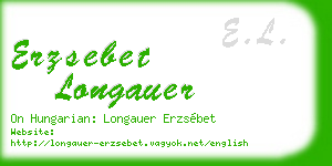erzsebet longauer business card